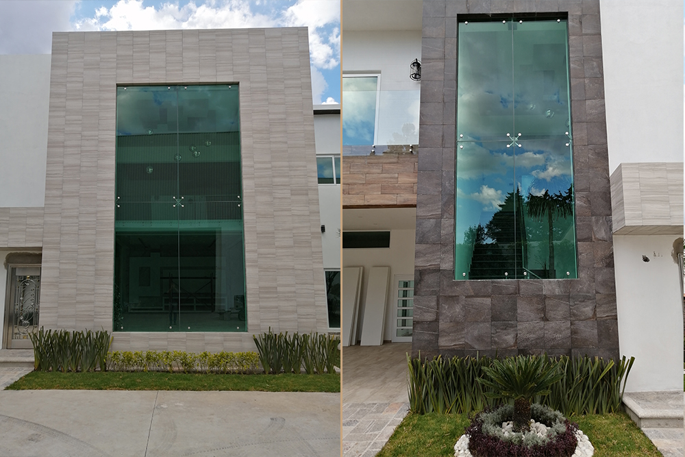 Diseño de Fachadas Suspendidas con Cristal Templado en Puebla México Tlaxcala